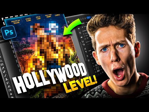 Видео: Создаем дизайн постера приключенческого фильма ГОЛЛИВУДСКОГО УРОВНЯ!