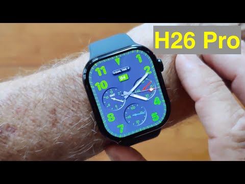 Видео: Смарт-часы VWAR Hello Plum H26 Pro в форме Apple Watch с 2,06-дюймовым AMOLED-дисплеем AOD и памя...