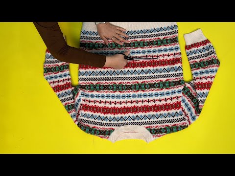 Видео: [DIY] Не выбрасывайте уставший свитер 4 | Поверьте мне на слово и просто посмотрите.