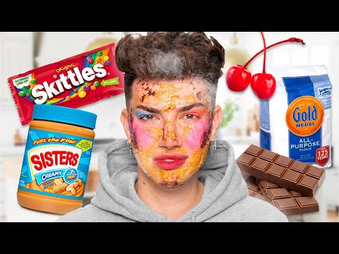 Видео: Макияж едой. Джеймс Чарльз на русском