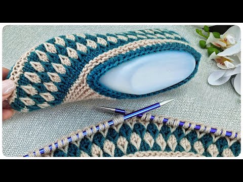 Видео: СЛЕДКИ НА ДВУХ СПИЦАХ!!!💥 ПОДРОБНЫЙ МАСТЕР-КЛАСС.