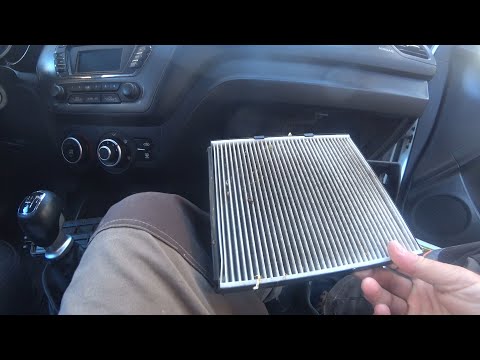 Видео: Замена салонного фильтра Kia Rio 3