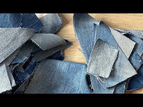 Видео: Новый способ из старых джинсов! DIY Мастер-класс