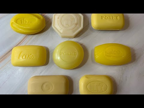 Видео: Yellow soap/cutting soap/резка желтого мыла