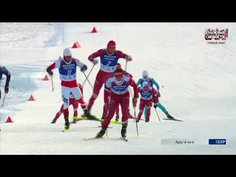 Видео: Победное ускорения Александра Большунова на сегодняшний ГОНКЕ ЗВЁЗД