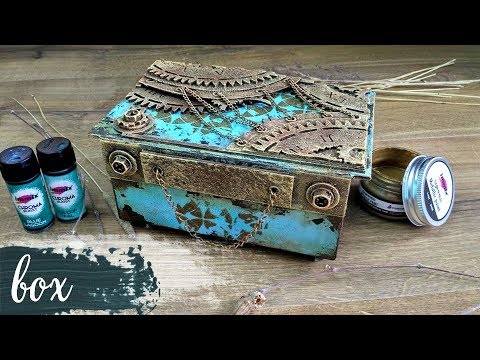 Видео: Mixed Media Box / Микс Медиа коробочка под старину