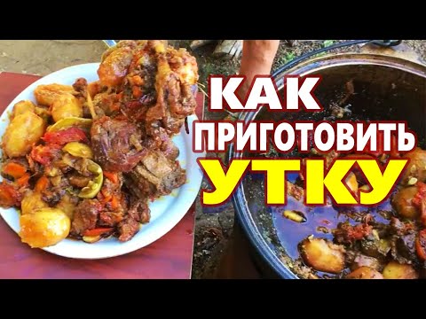Видео: КАК приготовить вкусно УТКУ в КАЗАНЕ на костре !