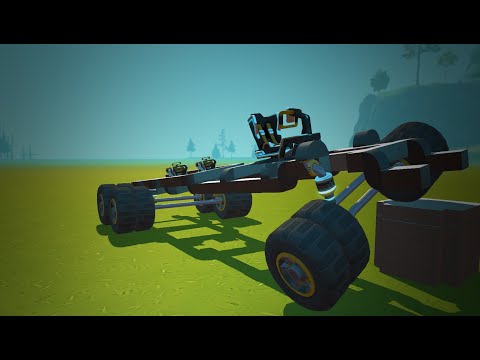 Видео: Как сделать реалистичную(Простую!) мостовую подвеску l Scrap Mechanic