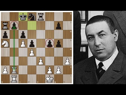 Видео: Акиба Рубинштейн: ШЕДЕВР позиционной игры в "Карлсбаде"!  Шахматы.