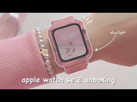 Видео: apple watch se 2 эстетичная распаковка 🦢‧༺ | аксессуары & настройка |