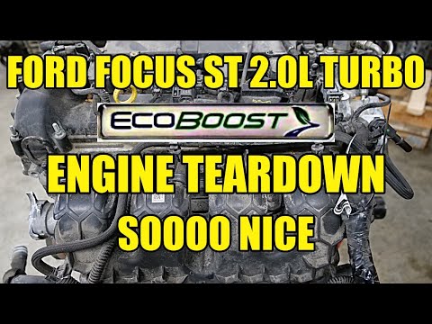Видео: Разборка двигателя Ford Focus ST 2.0L Turbo ECOBOOST! Как выглядит правильное обслуживание!
