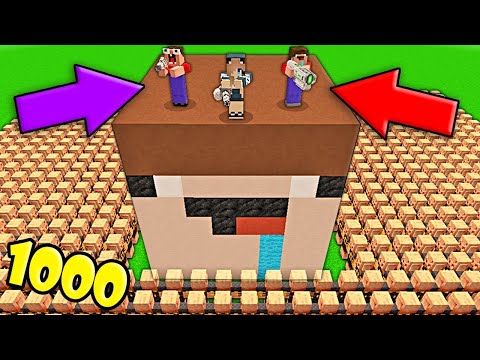 Видео: дом в голове против пиглинов ДОМ В ГОЛОВЕ НУБА И ДЕВУШКИ ПРО ПРОТИВ 1000 ПИГЛИНОВ В МАЙНКРАФТ