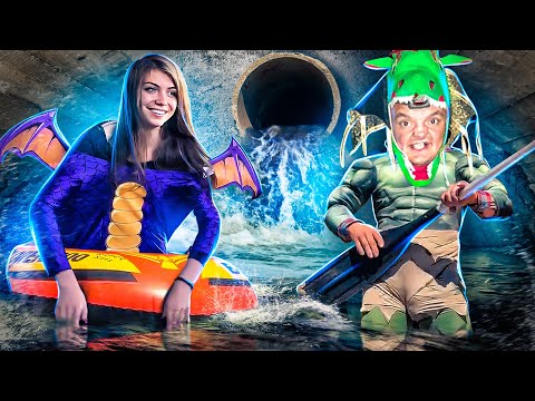 Видео: В ПОДЗЕМНУЮ РЕКУ на ЛОДКАХ ! МЧС СПАСАЕТ СУПЕР СУСА !