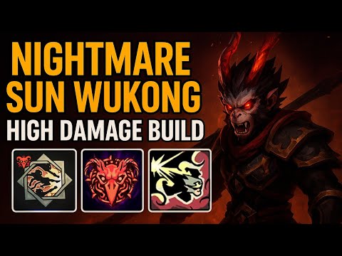 Видео: Sun Wukong Power build Nightmare || Сунь Укун через мощь Кошмар Ravenswatch 292 hp 232 damage
