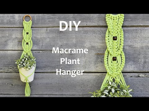 Видео: Macrame Plant Hanger New Design | DIY Macrame Plant Hanger Tutorial | Макраме Кашпо для Цветов