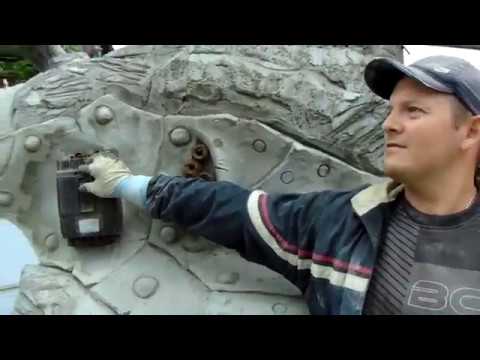 Видео: как сделать  кузнечные ЗАКЛЁПКИ из  раствора . камень декоративный из  арт  бетона.