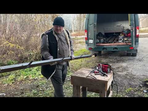 Видео: Мы и дачи. Продолжение изготовления подъёмных ворот.