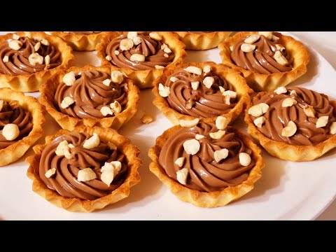 Видео: Тарталетки с шоколадной пастой / Рецепт тарта / Десерт