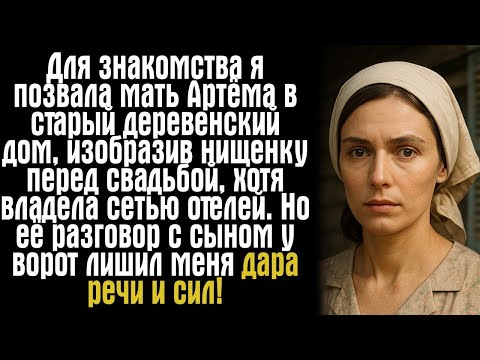 Видео: Для знакомства я позвала мать Артёма в старый деревенский дом, изобразив нищенку перед свадьбой...