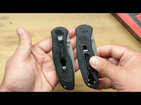 Видео: Нож Kershaw Blur против его китайской подделки  / Kershaw Blur knife VS Chinese fake (clone) knife