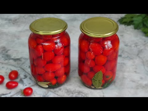 Видео: Вкуснейшие МАРИНОВАННЫЕ помидоры ЧЕРРИ на ЗИМУ. Простой РЕЦЕПТ на литровую банку.