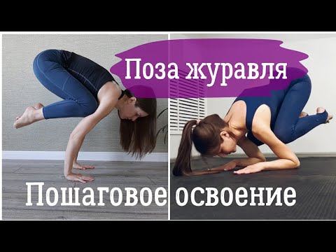 Видео: Поза журавля// БАКАСАНА Пошагово ДЛЯ НАЧИНАЮЩИХ