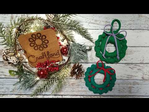 Видео: Рождественский венок (мини МК)