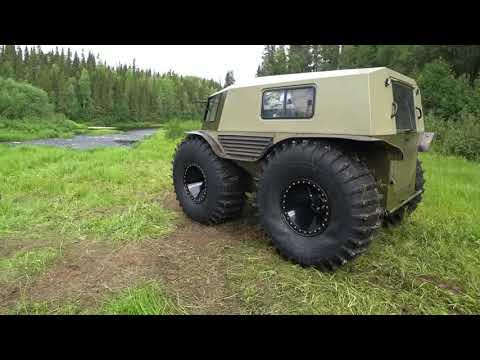 Видео: Вездеход "СЕВЕР", на лесную речку.