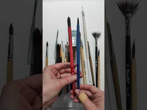 Видео: Этюд акварелью  Кисти ROUBLOFF