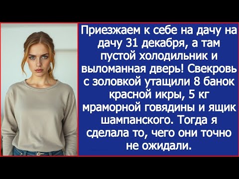 Видео: Мы приехали к себе на дачу 31 декабря, а там пустой холодильник и выломанная дверь!