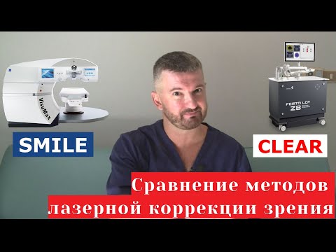 Видео: SMILE и CLEAR   сравнение методов лазерной коррекции зрения