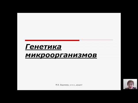 Видео: Общая микробиология (Бадлеева М.В.) - 6 лекция