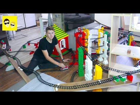 Видео: ГИГАНТСКАЯ ЖЕЛЕЗНАЯ ДОРОГА  В КВАРТИРЕ - DIY