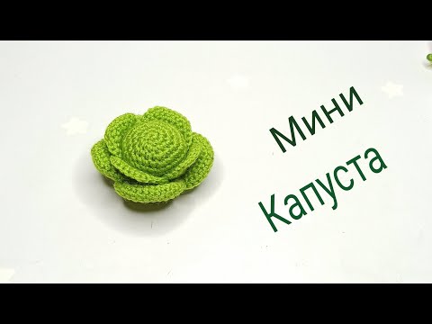 Видео: 🔥Супер идея🥬Мини Капуста крючком . Вязаные овощи амигуруми 🥬