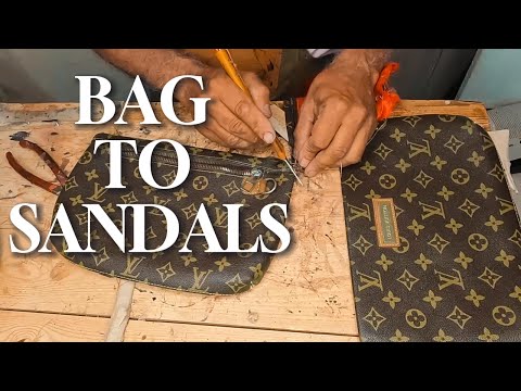 Видео: Превращение Старой Сумки Louis Vuitton в Стильные Сандалии