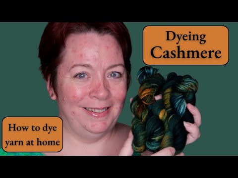 Видео: Как покрасить пряжу дома — С.02, Эп. 31 | Крашение кашемира