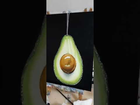 Видео: Рисуем авокадо маслом