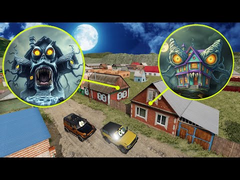 Видео: НАШЛИ ДЕРЕВНЮ С ДОМАМИ ПОЖИРАТЕЛЯМИ! Как выбраться из этого лабиринта? Гоша и Чич.