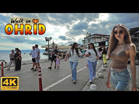 Видео: WALK TOUR in OHRID *Macedonia Travel Video* (Summer 2025) 【4K】 🚶‍♂️ ОХРИД, Македонија 🇲🇰 Жешко Лето