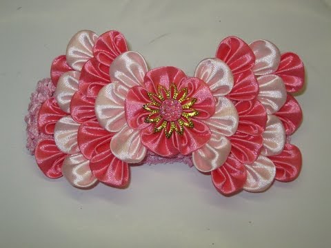 Видео: Канзаши Атласная лента. Мастер-Класс. Для начинающих!!!