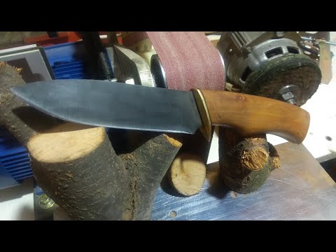 Видео: Нож из мехпилы Р6М5. Делаю в первый раз! Knife making - small elegant knife.