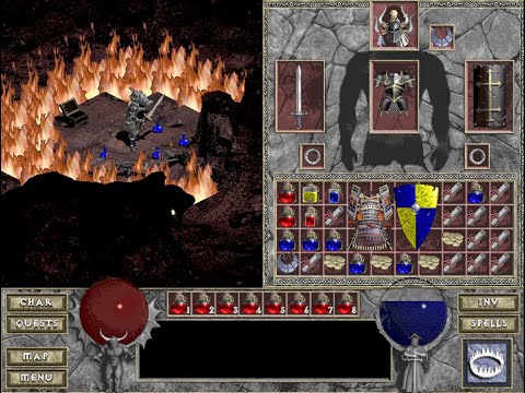 Видео: Hell Mode я все еще жив | Diablo Hellfire #4 — Warrior — Без смертей / No Deaths