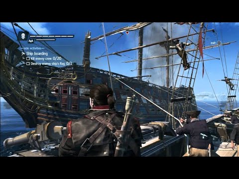 Видео: Assassin's Creed Rogue - Бесстрашный пират и гроза морей Шэй Кормак, Морские бои