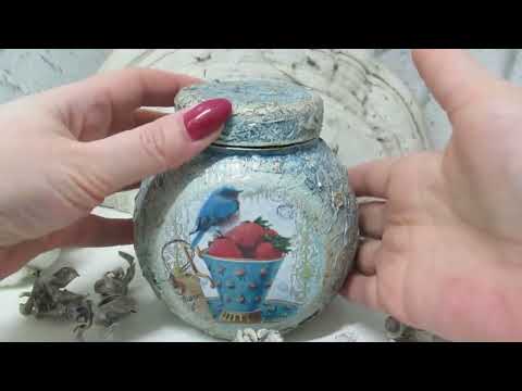 Видео: Декор банки чая, мастер класс!