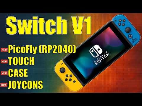 Видео: Switch V1 відновлення за $25: PicoFly (RP2040), корпус, тач, джой-кони