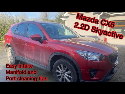 Видео: Mazda CX5, впускной коллектор и чистые наконечники каналов.
