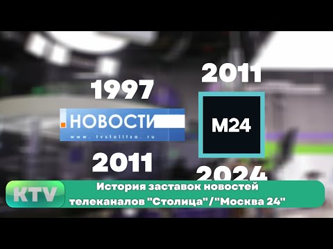 Видео: История заставок новостей на телеканалах "Столица"/"Москва 24" (1997-н.в.)