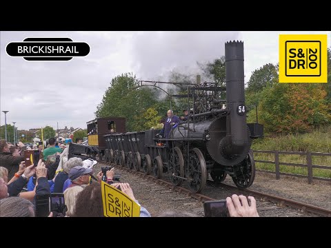 Видео: Locomotion выходит на главную линию | Двухсотлетие Стоктона и Дарлингтона — день 1: Шилдон — 26.0...