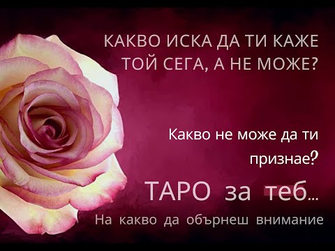 Видео: 💔 Какво чувства той сега? 🔮 Какво иска да ти каже, а не може? Какво осъзнава за вашата връзка? #таро