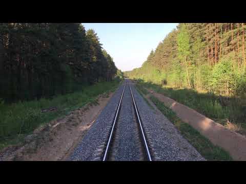 Видео: Перегон Белый Городок - Савелово, прибытие на станцию
